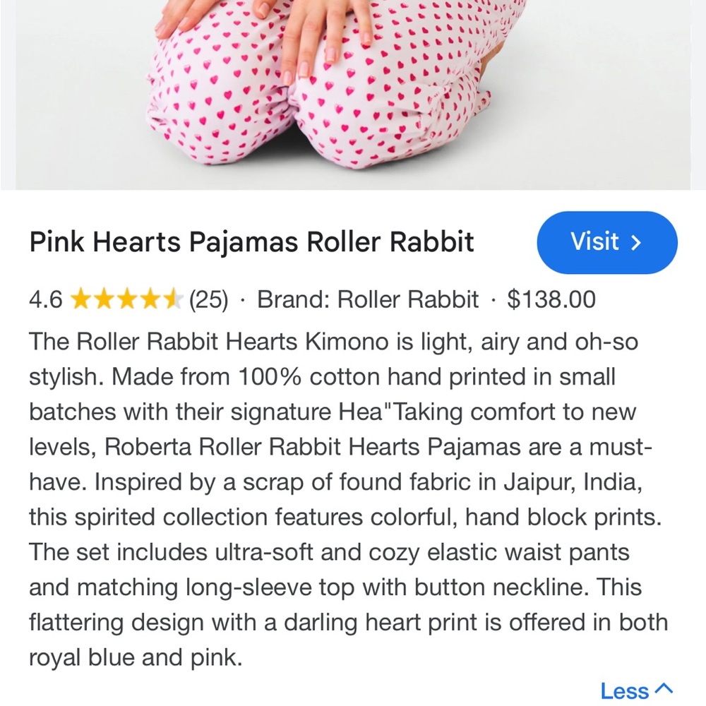 Roller Rabbit pajama set - Picture 3 of 5